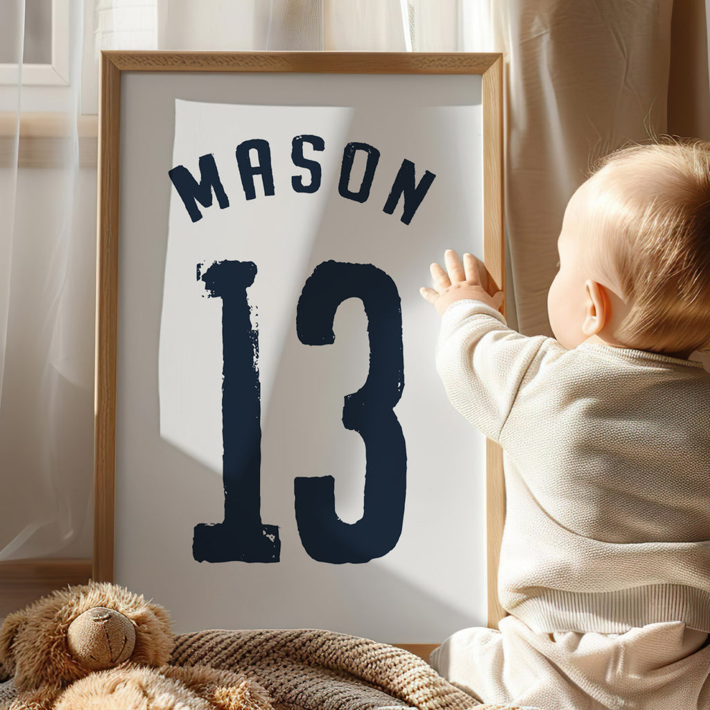 Personalised Football Wall Art Set of 3 – Boys Bedroom Prints