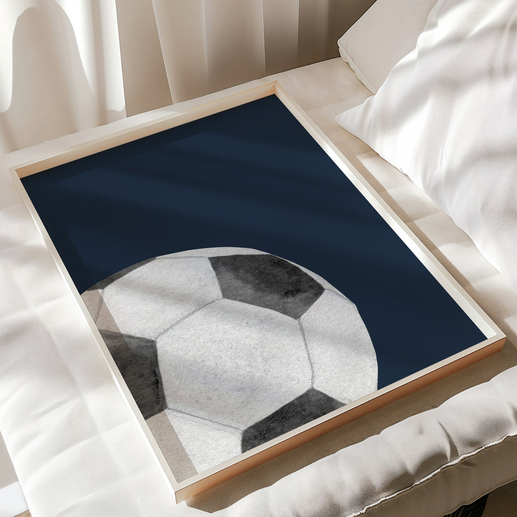 Personalised Football Wall Art Set of 3 – Boys Bedroom Prints