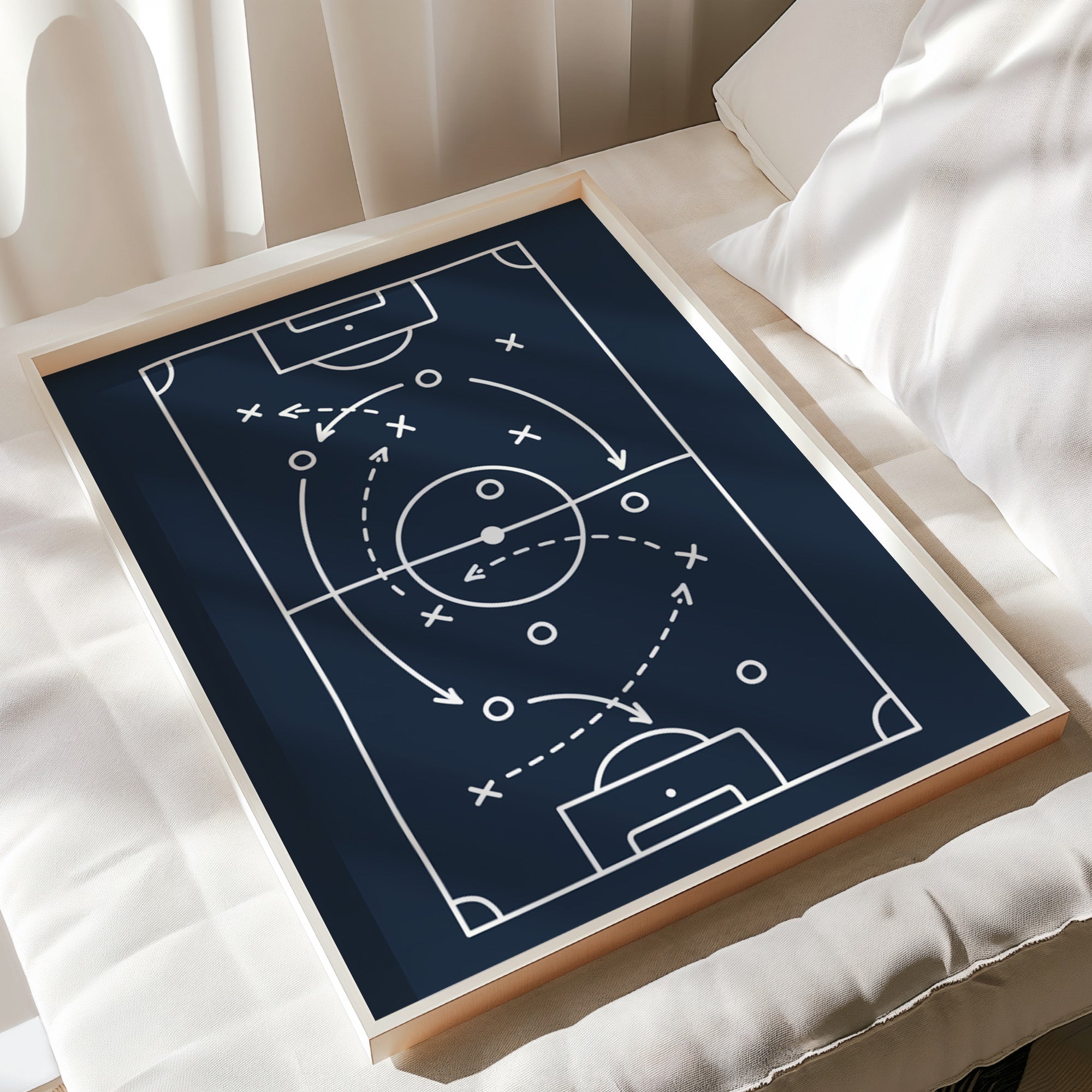 Personalised Football Prints Set of 6, Boys Bedroom Wall Art