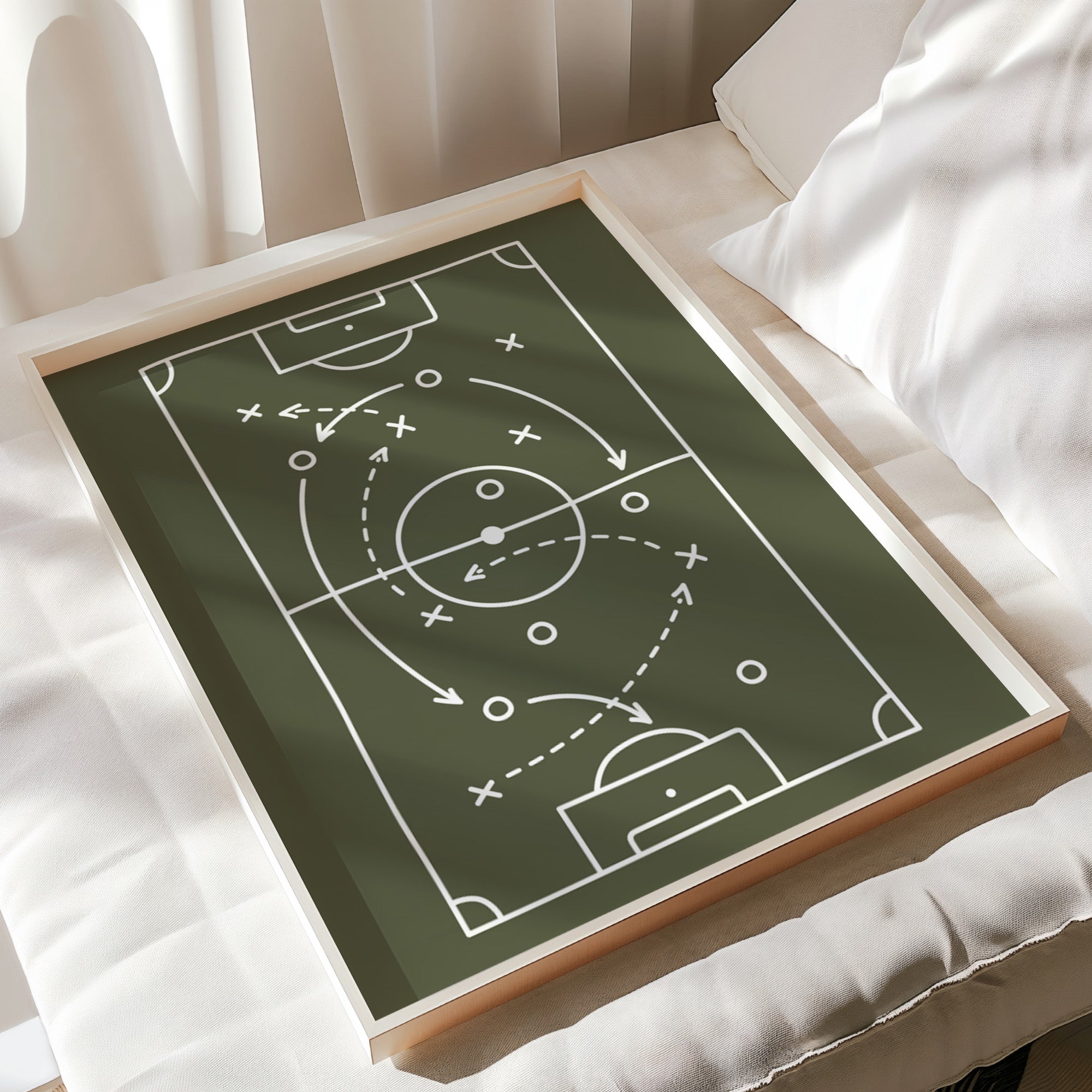 Personalised Football and Boyhood Prints Set of 6 - print flat lay