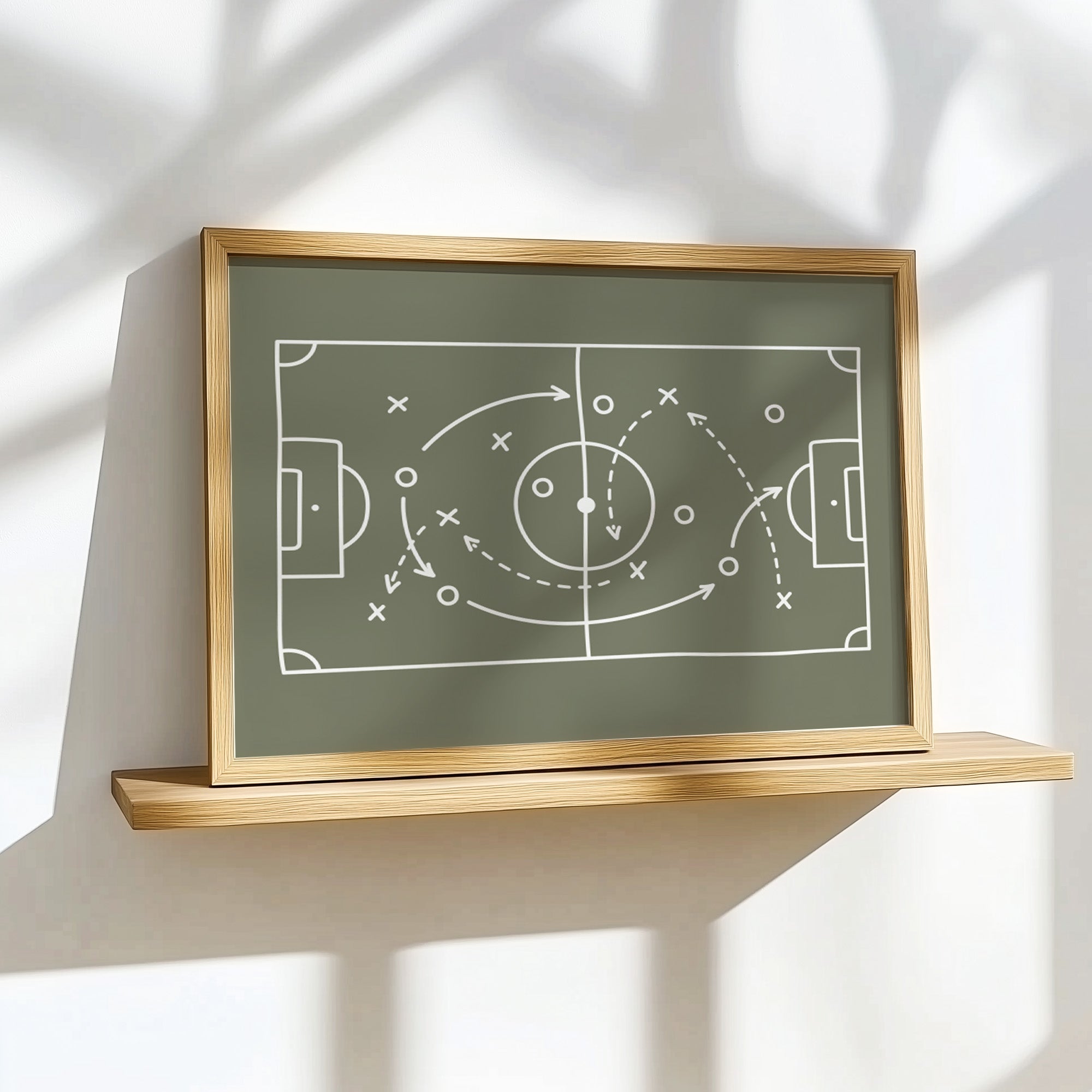 Personalised Football Wall Art Set of 6 Boys Bedroom Prints