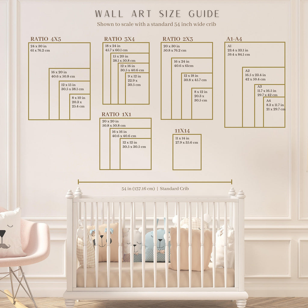 Personalised Football Prints Set of 3, Navy Boys Wall Art - print size guide