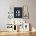 Personalised Boyhood Wall Art Set of 9, Boys Bedroom Gallery Wall Prints