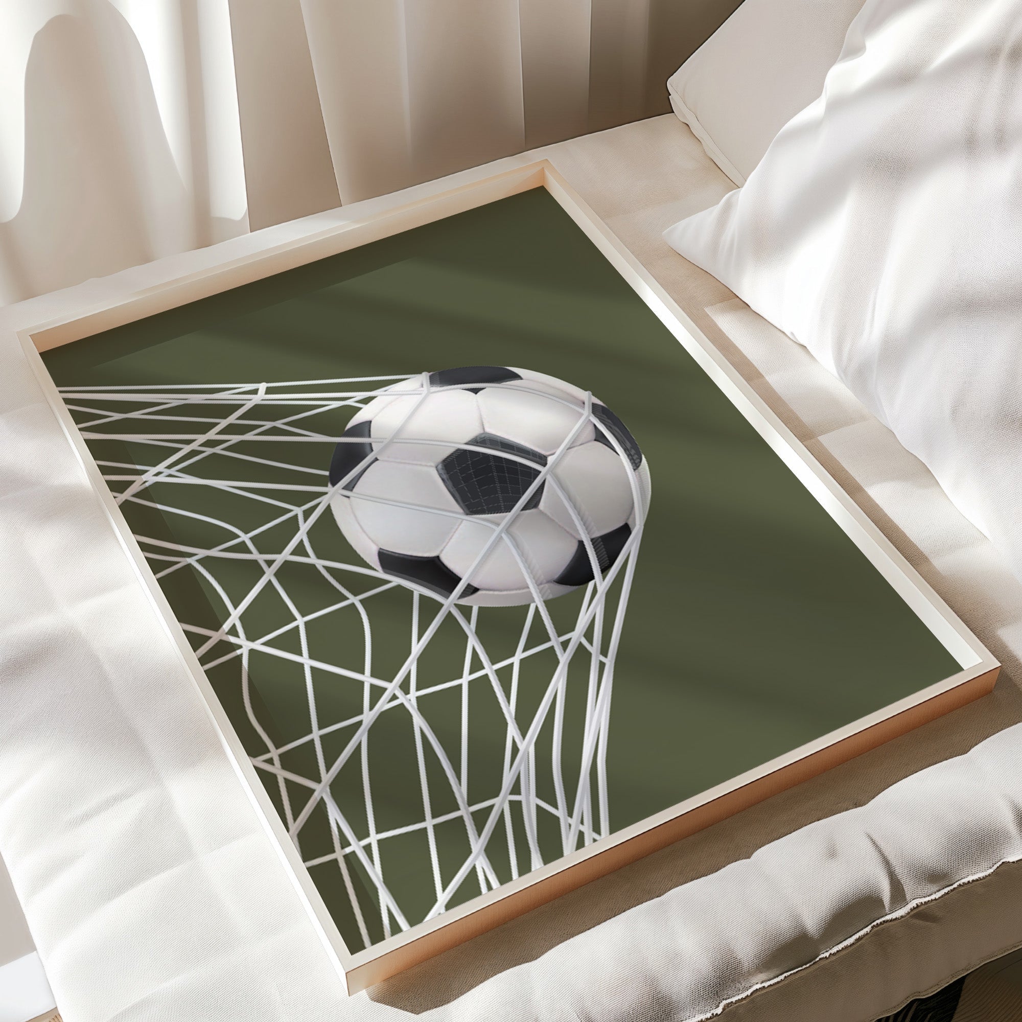 Four olive football digital designs including personalised shirt goal and tactics